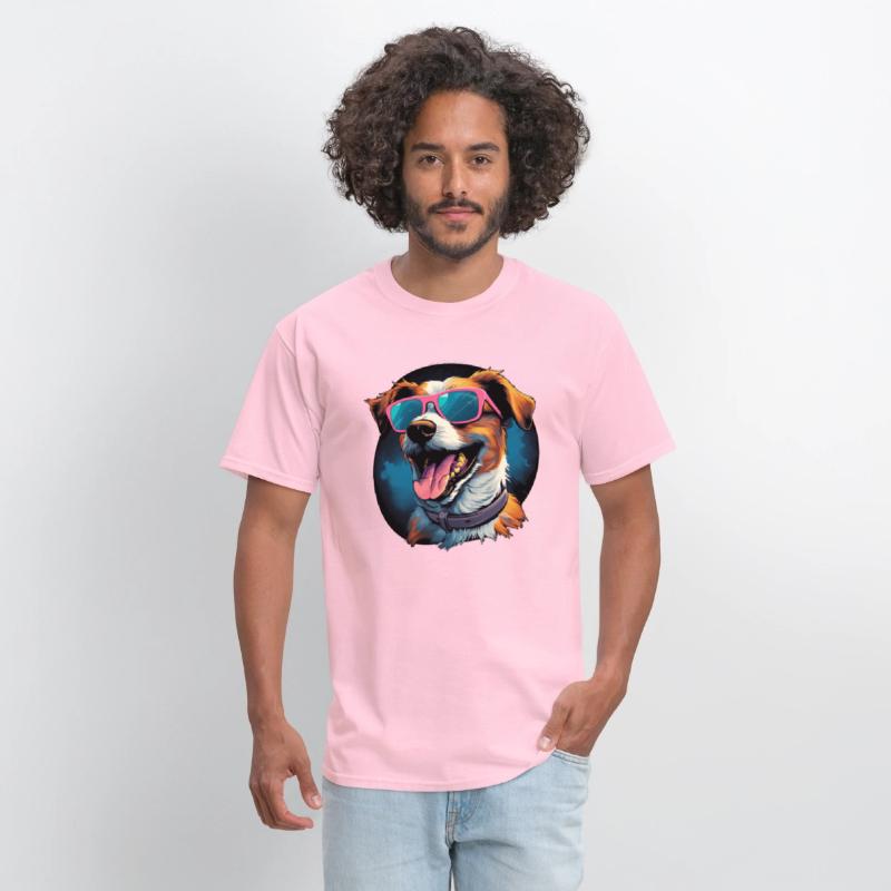 Retro Wave Jack Russel Terrier Dog Shirt
