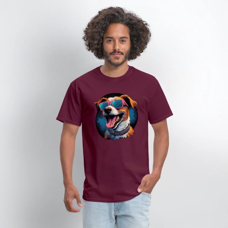 Retro Wave Jack Russel Terrier Dog Shirt