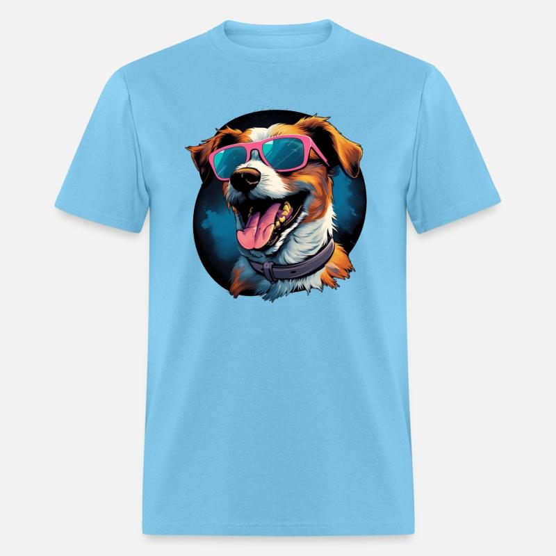 Retro Wave Jack Russel Terrier Dog Shirt