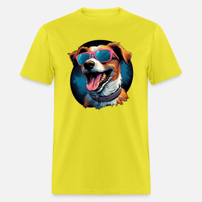 Retro Wave Jack Russel Terrier Dog Shirt