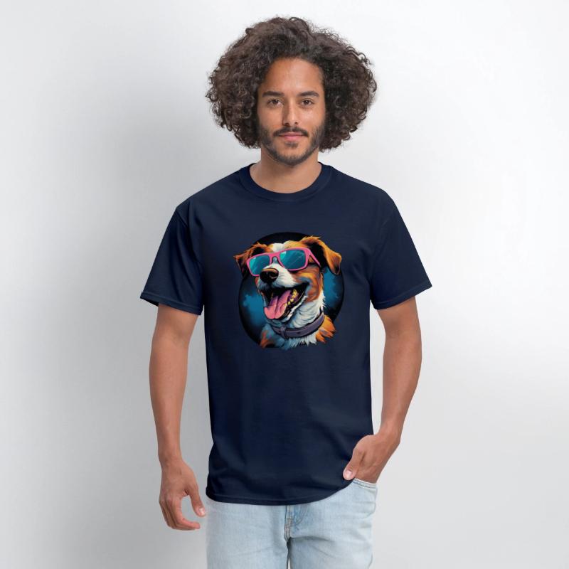 Retro Wave Jack Russel Terrier Dog Shirt