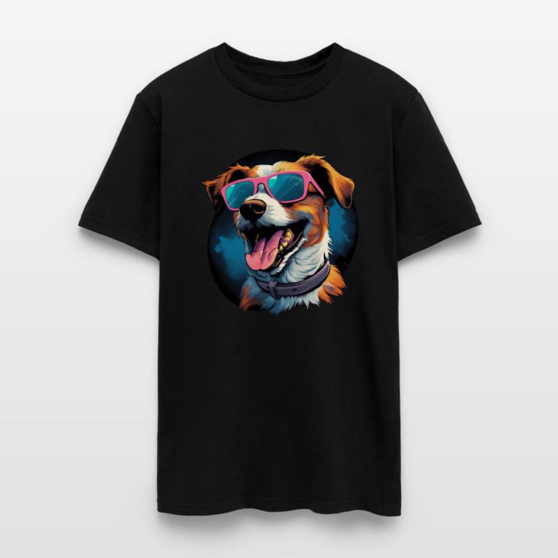 Retro Wave Jack Russel Terrier Dog Shirt