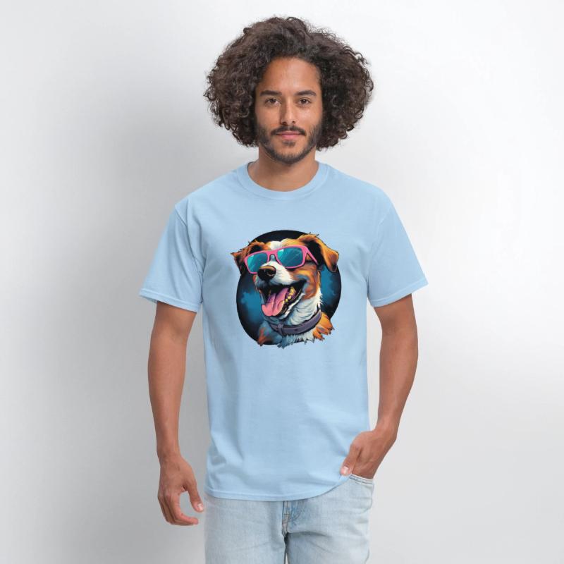 Retro Wave Jack Russel Terrier Dog Shirt