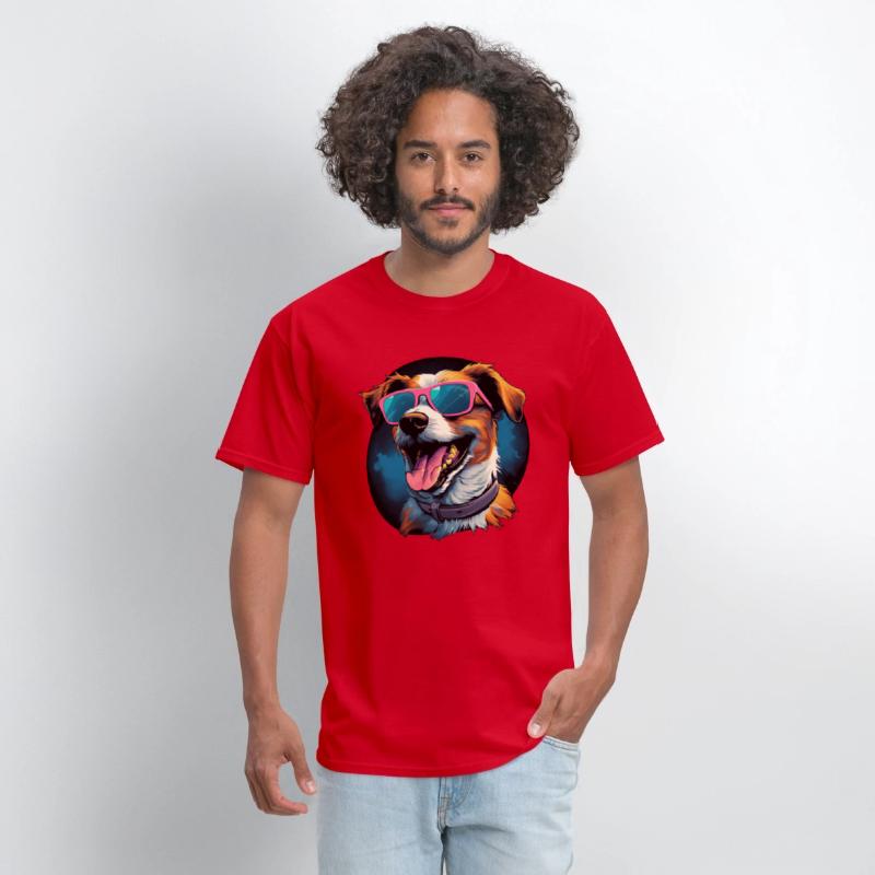 Retro Wave Jack Russel Terrier Dog Shirt