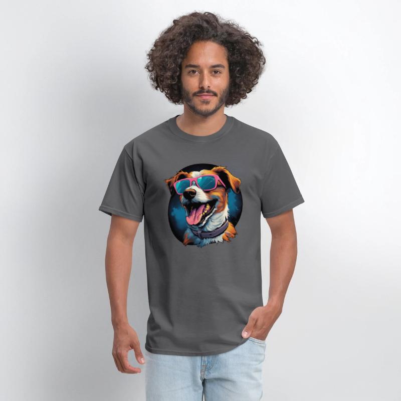Retro Wave Jack Russel Terrier Dog Shirt