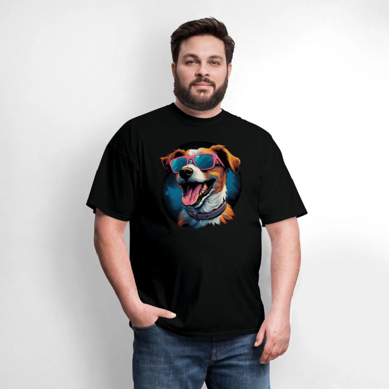 Retro Wave Jack Russel Terrier Dog Shirt