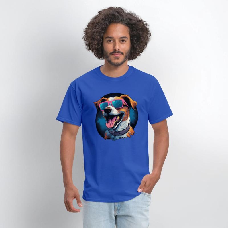 Retro Wave Jack Russel Terrier Dog Shirt