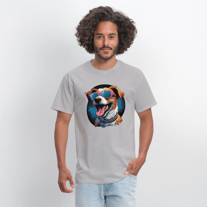 Retro Wave Jack Russel Terrier Dog Shirt