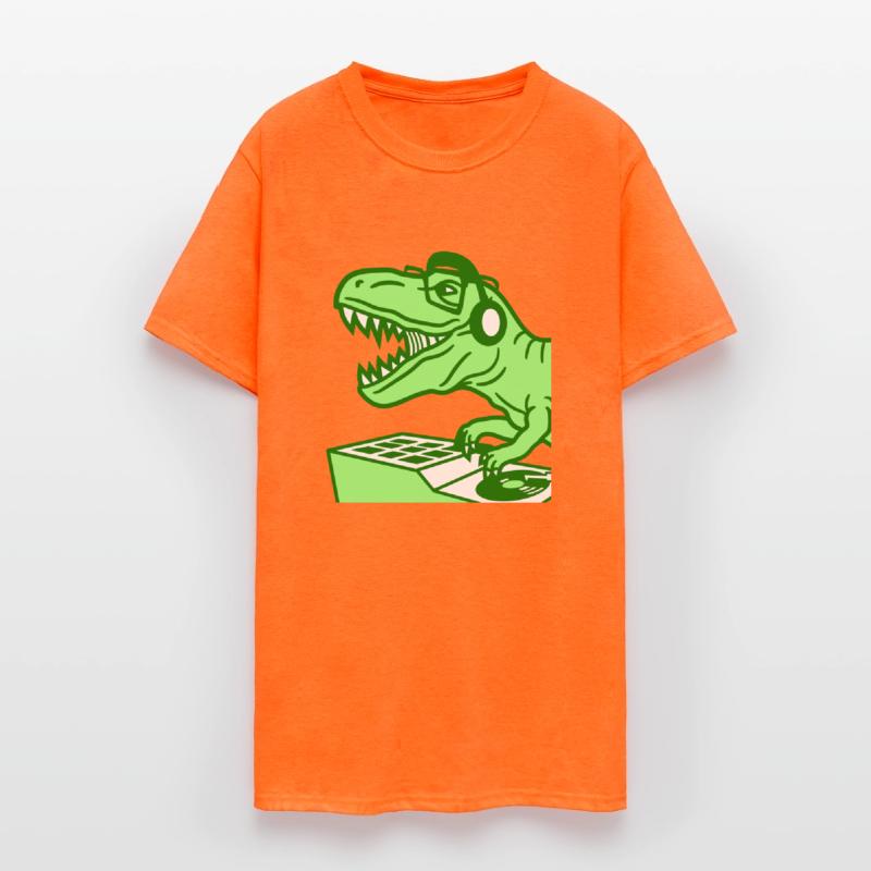 Roaring DJ Dinosaur T. Rex Dino Mixing Music Party