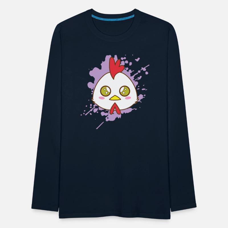 Rooster Chicken in japanese Kawaii Style Animal Ja