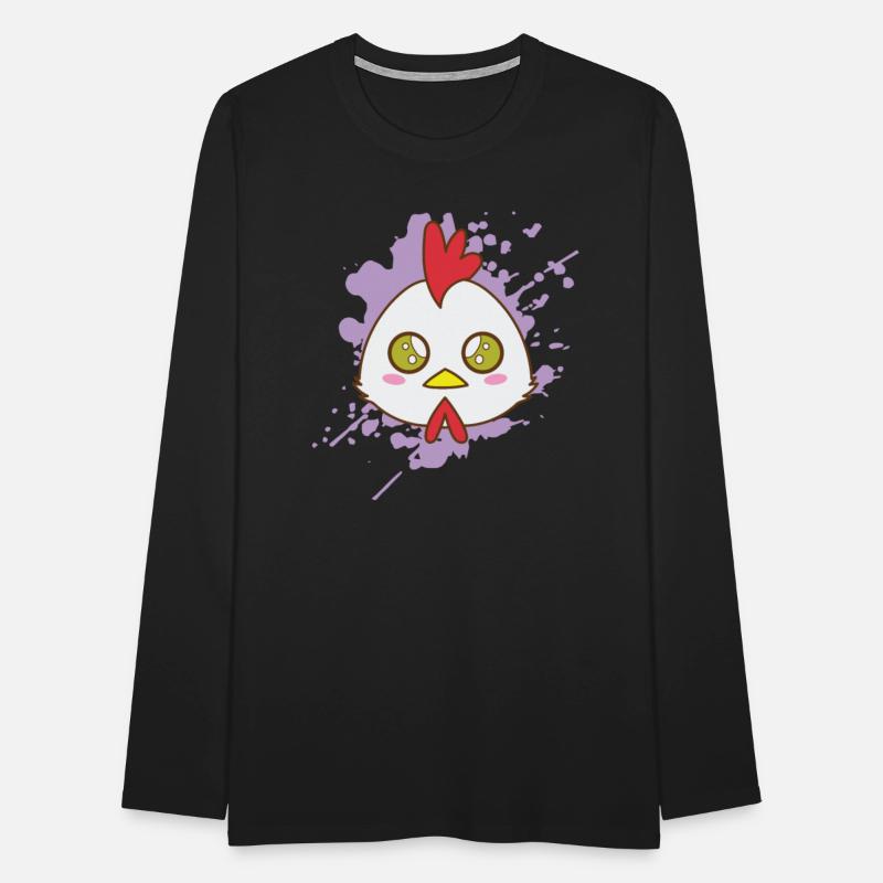Rooster Chicken in japanese Kawaii Style Animal Ja