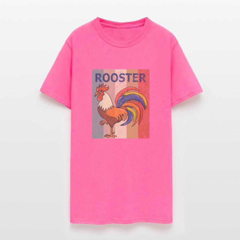 Rooster Vintage Retro Style Grunge