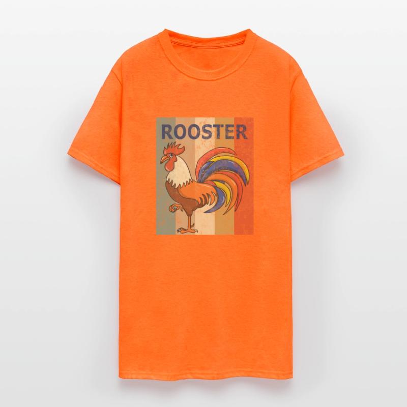 Rooster Vintage Retro Style Grunge