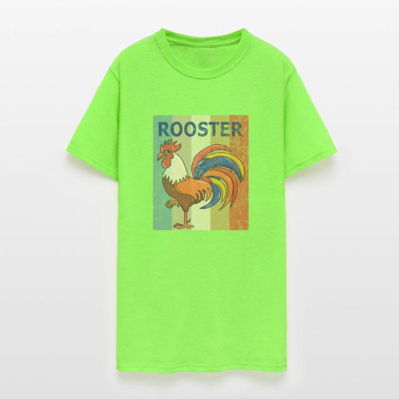 Rooster Vintage Retro Style Grunge