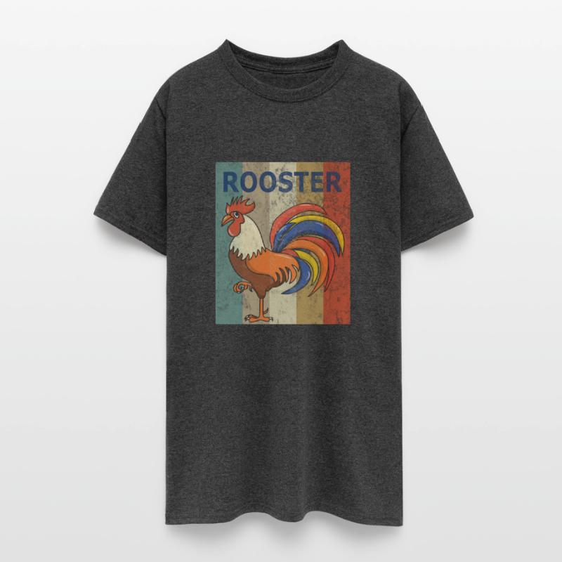 Rooster Vintage Retro Style Grunge
