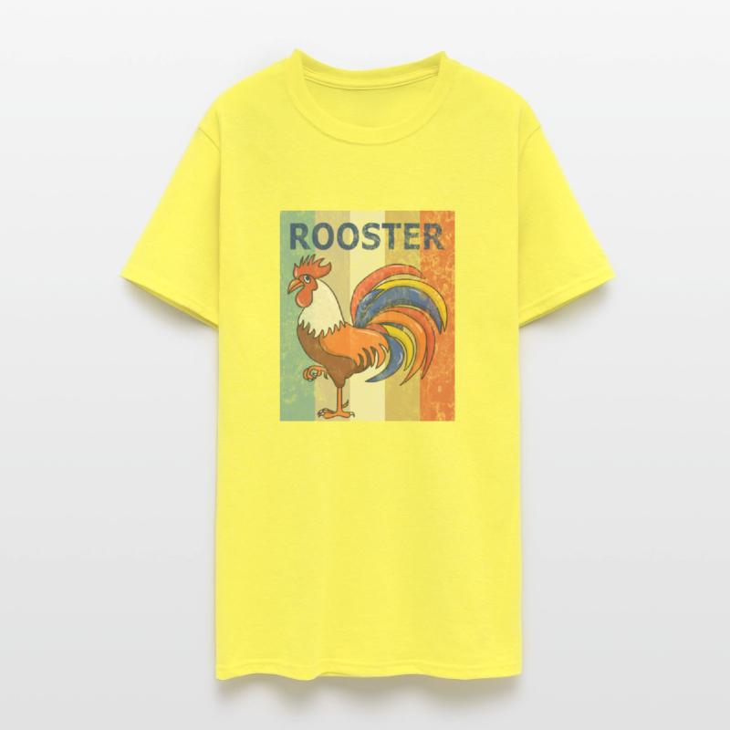Rooster Vintage Retro Style Grunge