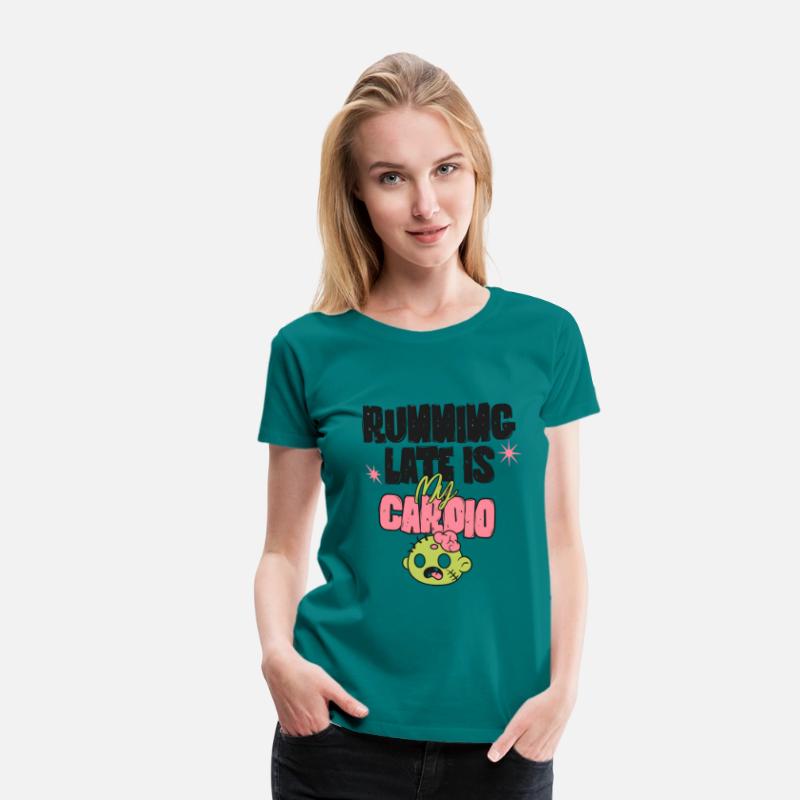 Running Late Is My Cardio | Funny Zombie Shirt