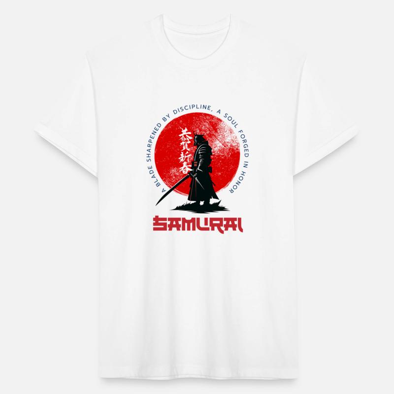 Samurai – Minimalist Warrior Tee with Cultural Pow