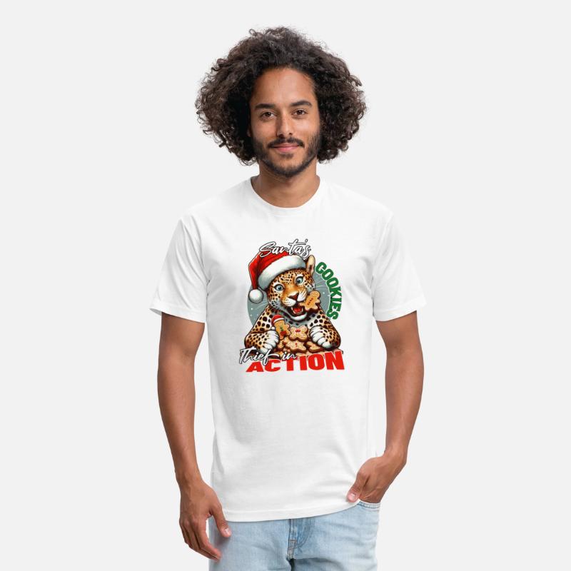 Santa’s Cookie Thief in Action! Leopard T-Shirt