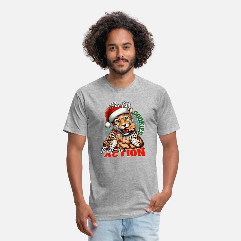 Santa’s Cookie Thief in Action! Leopard T-Shirt