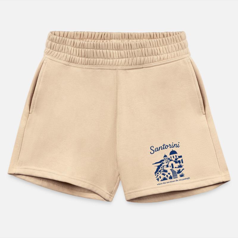 Santorini Sunset Silhouette Design