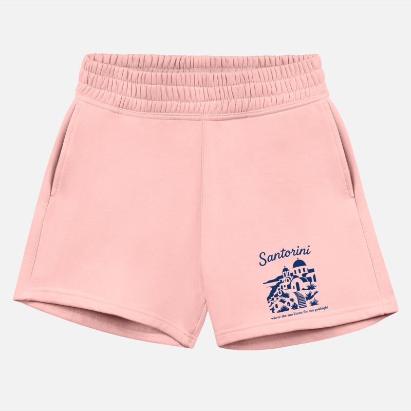 Santorini Sunset Silhouette Design