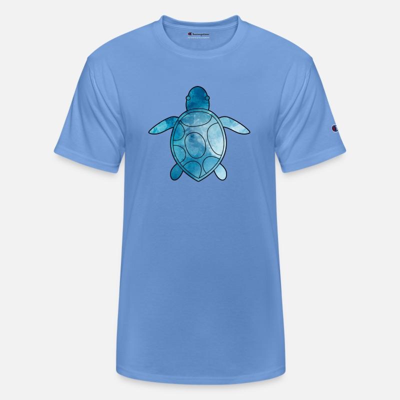 Sea Turtle blue watercolor