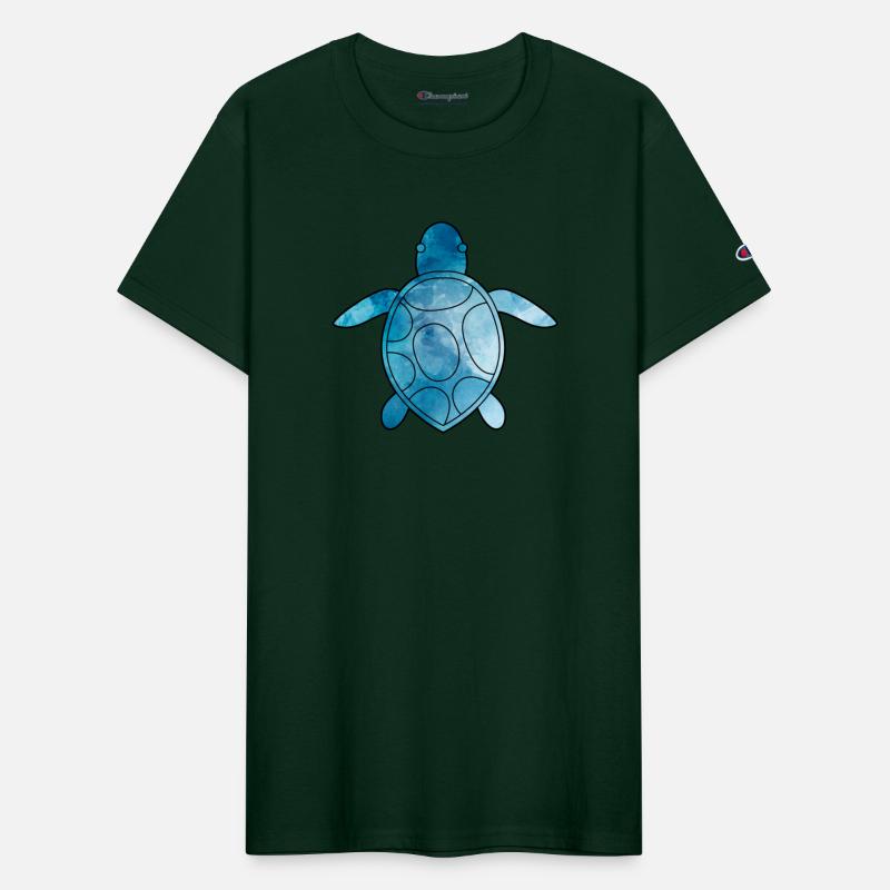 Sea Turtle blue watercolor