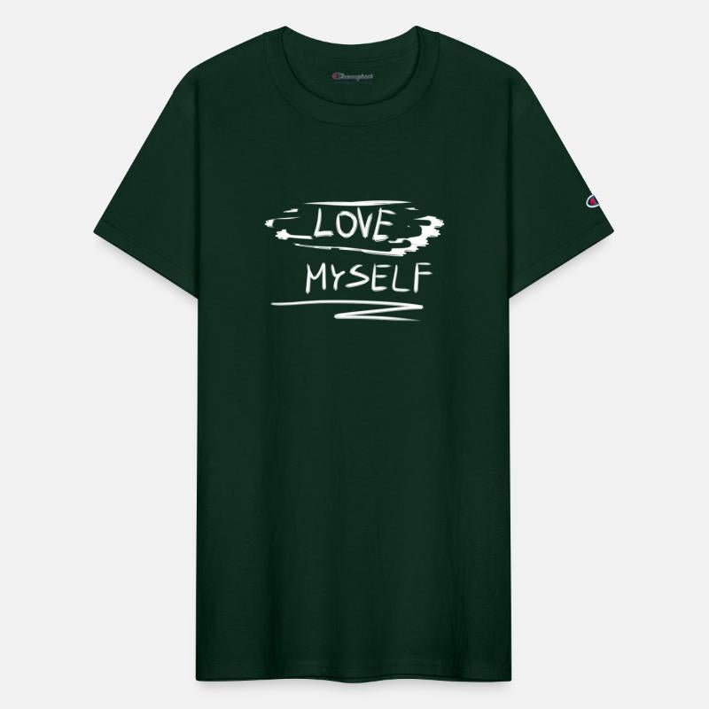 self love i love myself text proud