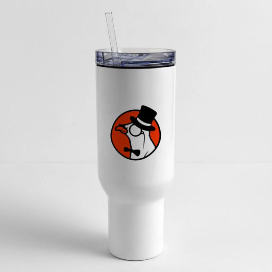 Sir bird top hat monocle glasses rich gentleman