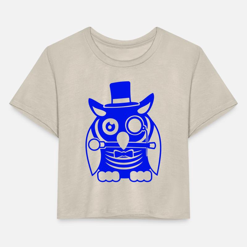 Sir owl top hat monocle glasses rich gentleman fun