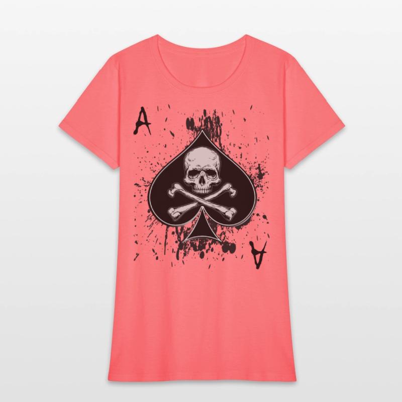 Skull Ace of Spades Playing Card Poker Gift Idea