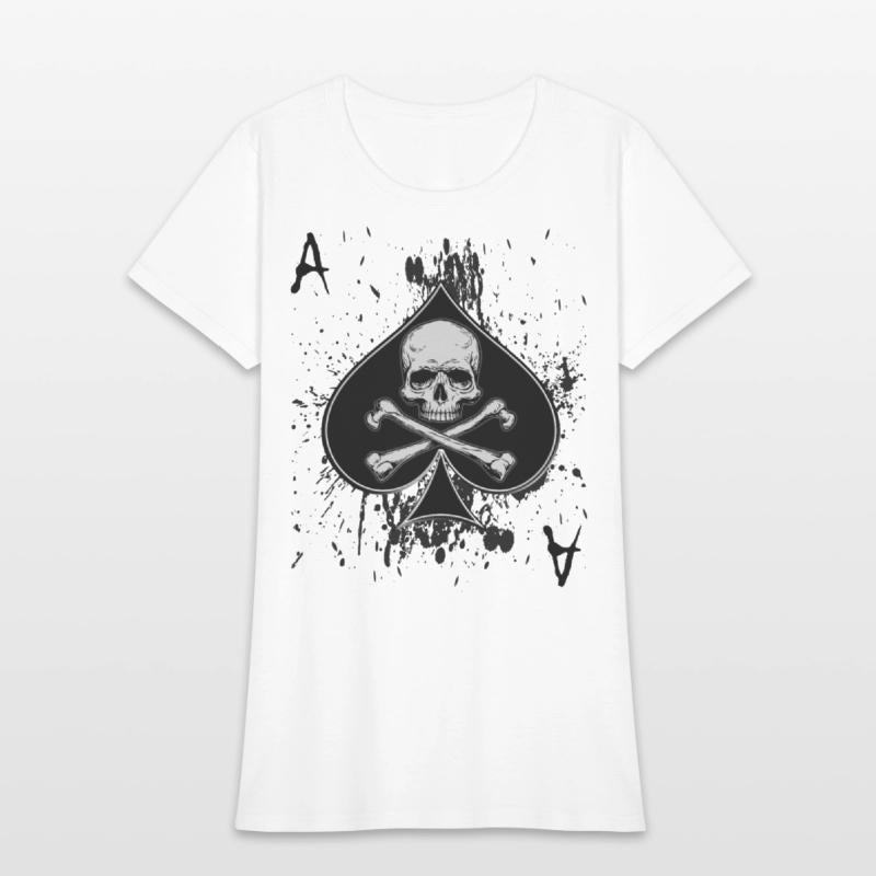 Skull Ace of Spades Playing Card Poker Gift Idea