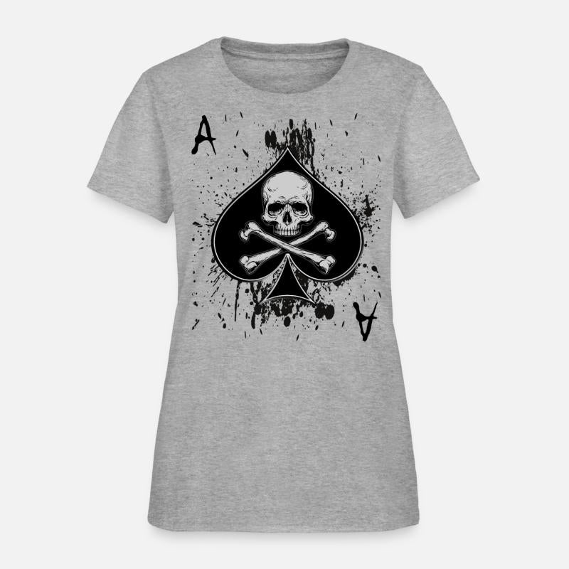 Skull Ace of Spades Playing Card Poker Gift Idea
