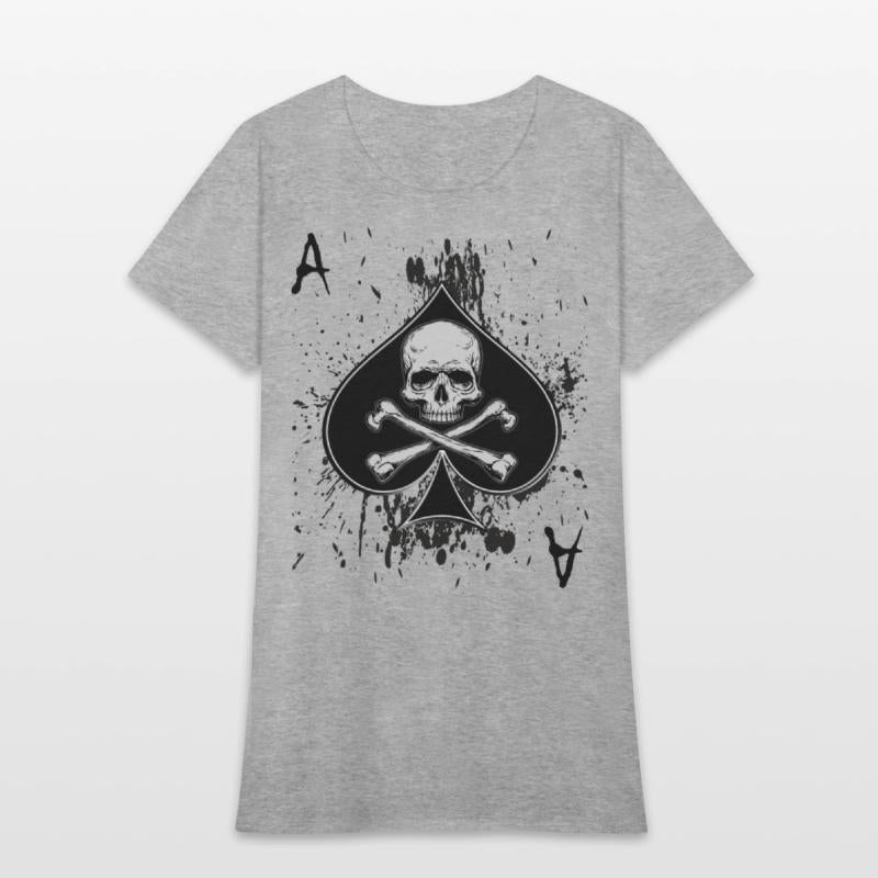 Skull Ace of Spades Playing Card Poker Gift Idea