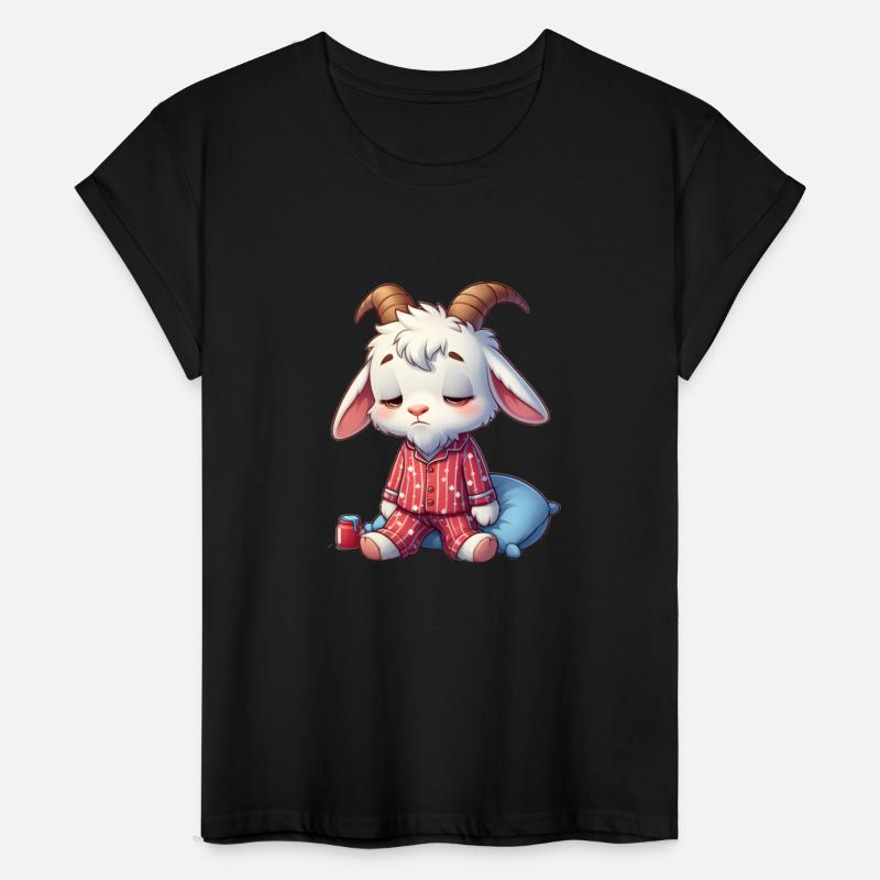 Sleepy Goat in Pajamas