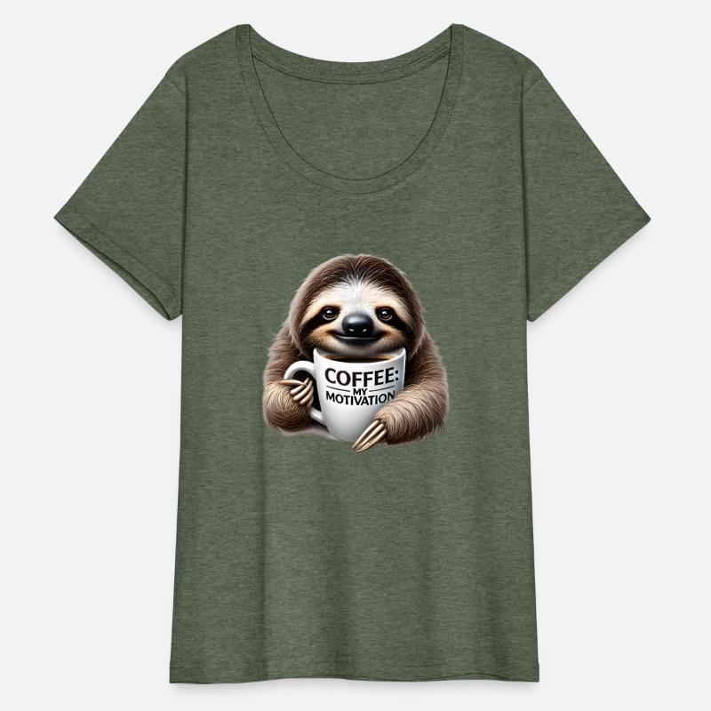 Sleepy Sloth Coffee Motivation