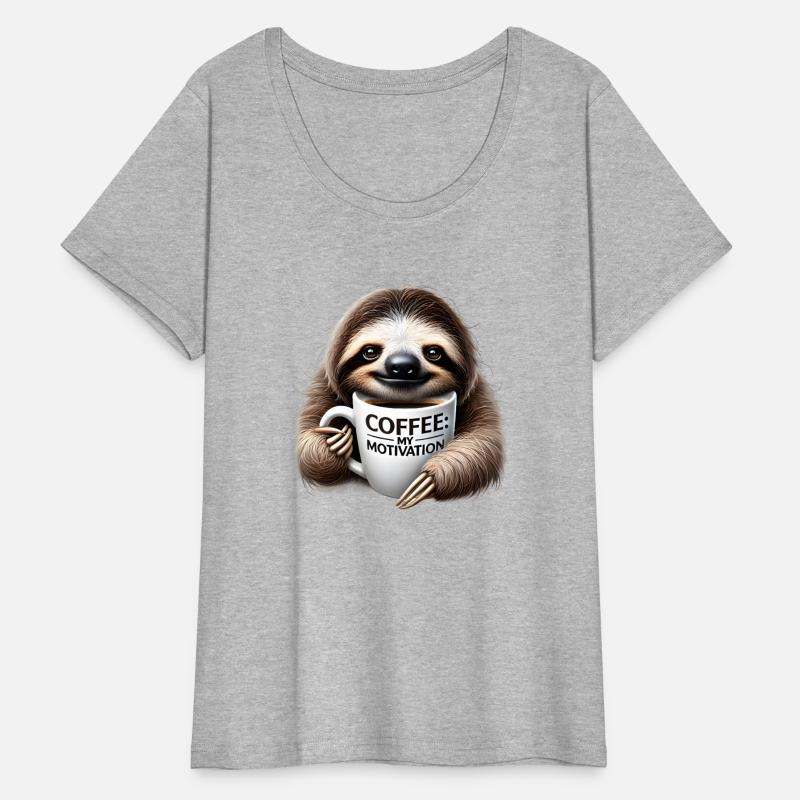 Sleepy Sloth Coffee Motivation