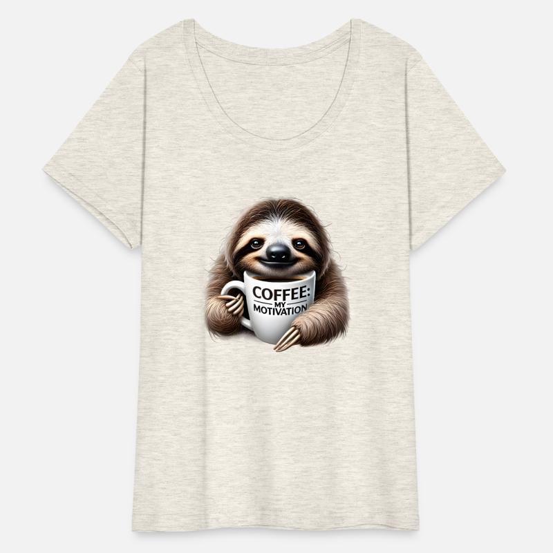 Sleepy Sloth Coffee Motivation