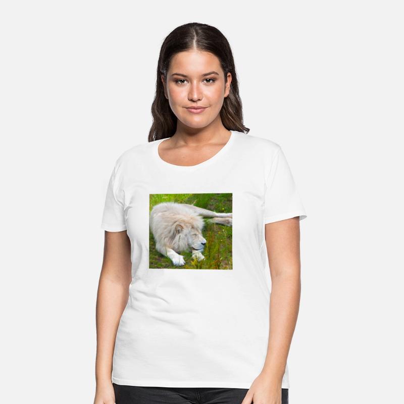 Slumbering Ivory King South African White Lion