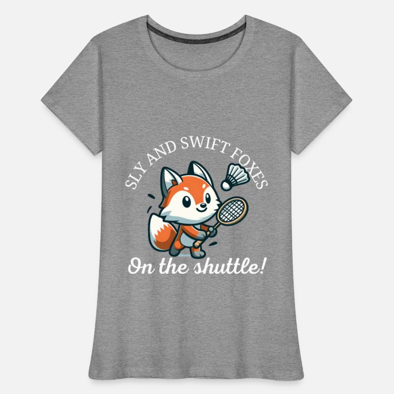 Sly and swift foxes on the shuttle badminton lover