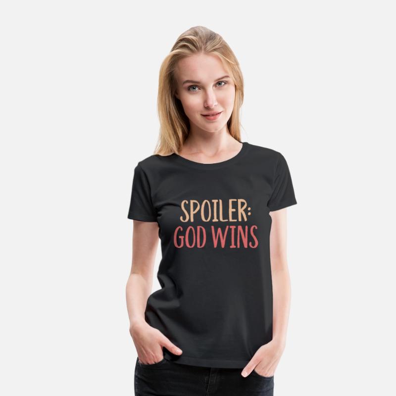 Spoiler God Wins Christian Religious Bible Humor