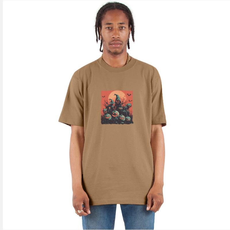 Spooky Pumpkin Patch with Haunted Scarecrows