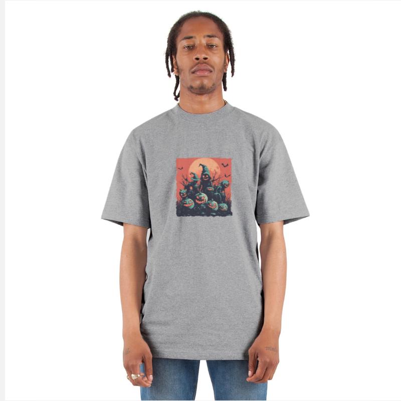 Spooky Pumpkin Patch with Haunted Scarecrows