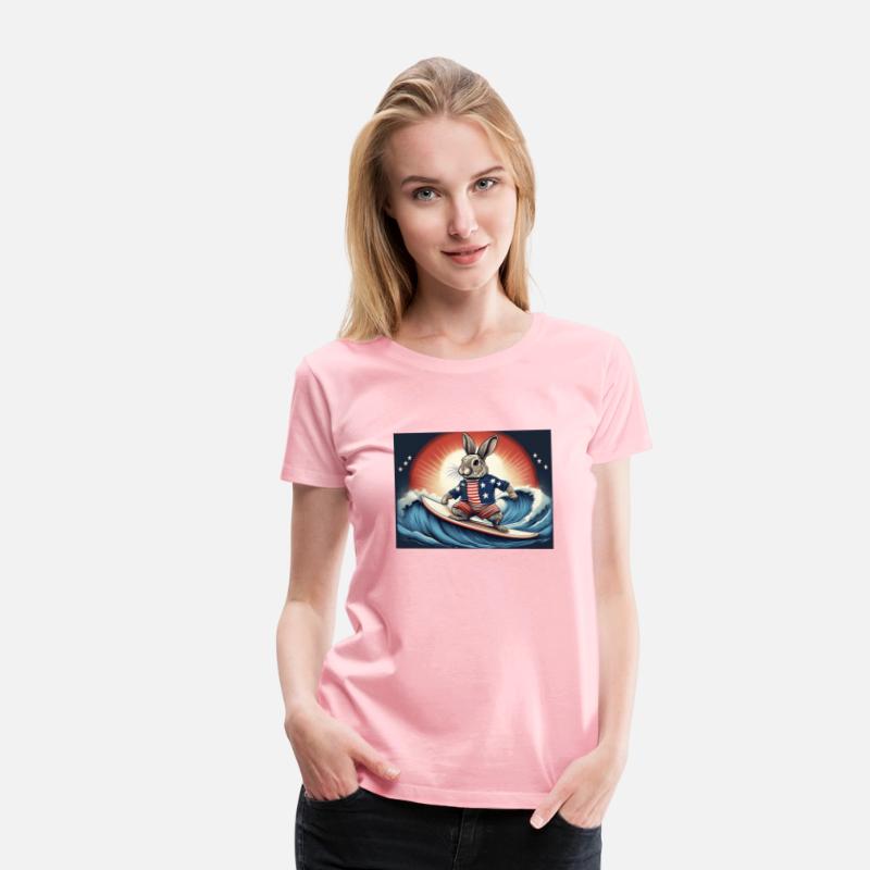 Stars & Stripes Surfer Bunny