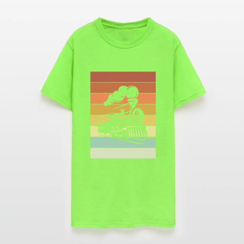 Steam Locomotive Retro Railroad Fashion