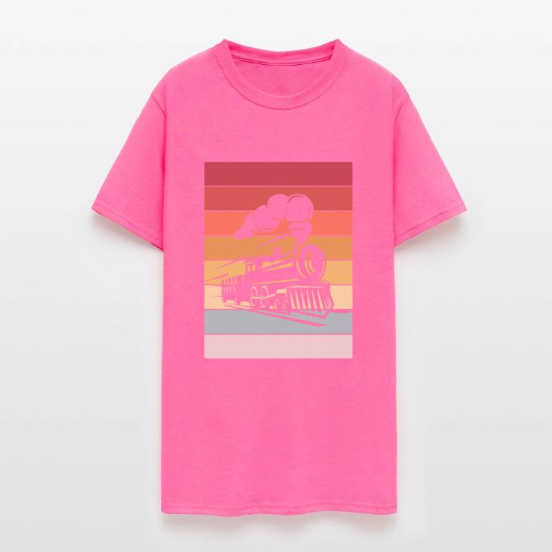 Steam Locomotive Retro Railroad Fashion