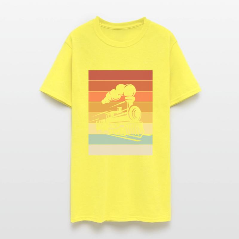 Steam Locomotive Retro Railroad Fashion