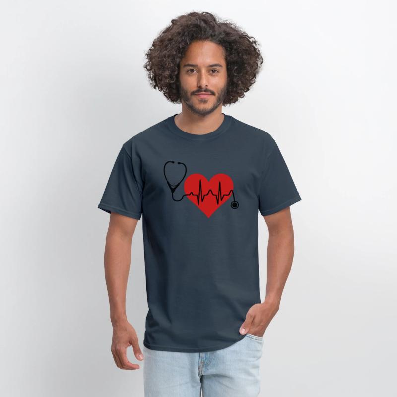 Stethoscope Heartbeat Heart T Shirt