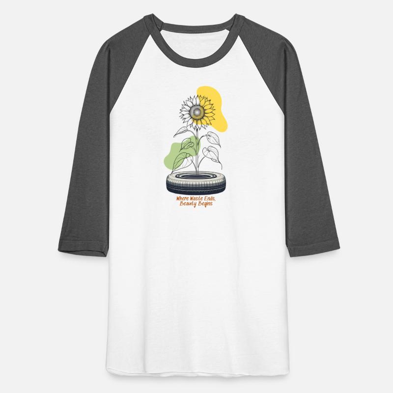 Sunflower Eco Shirt Recycled Hope Tee Hand Drawn